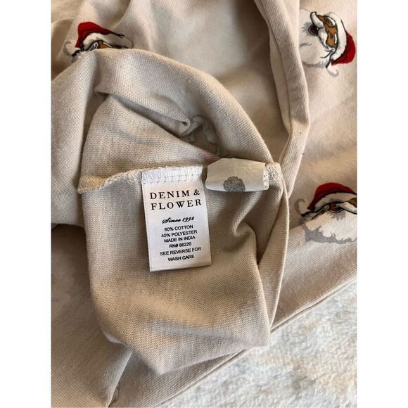 Denim & Flower Santa Shirt 11/12 - Picture 5 of 5